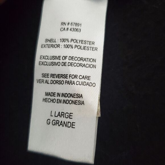 Genuine Stuff Notre Dame Full-Zip Jacket Men's Large Black Embroidered Logo Nice - Picture 5 of 13